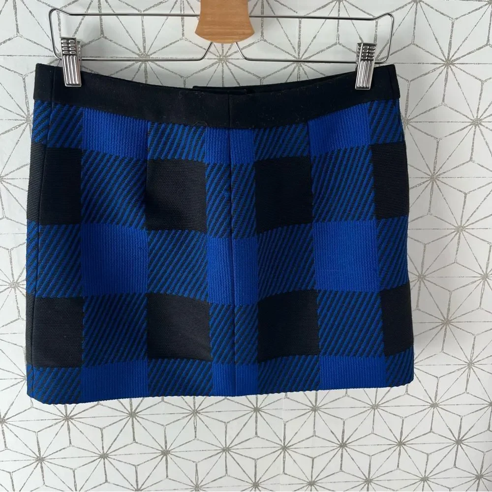 Rag & Bone Cybil Buffalo Plaid Mini Skirt